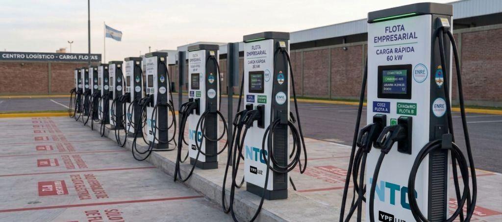 Carga para flotas de vehículos eléctricos